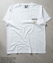 接触冷感 TOM&JERRY ワンポイントプリント ちょいBIG Tシャツ メンズ(T36-100)