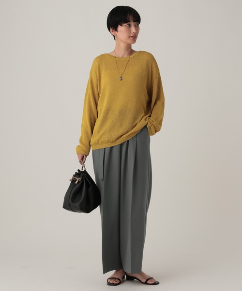 Elura(エルーラ)の「サキソニー風ベルト付きパンツ/1043149(その他パンツ・レディース・ライトグレー/ブラウン/チャコールグレー・SMALL/MEDIUM)」の7枚目の写真
