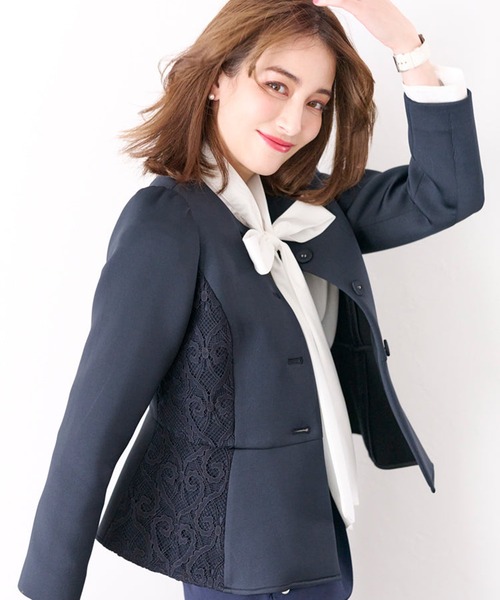 Chesty 美品✨️ パールツイード ブルゾン ジャケット チェスティー S 