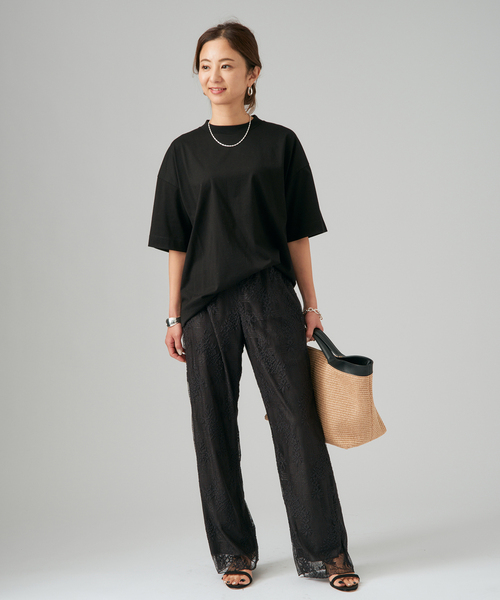 SLOANE（スローン）の「《追加2》SLOANE スローン 別注Tシャツ（Tシャツ/カットソー・レディース・ネイビー/ベージュ系その他/グリーン/ブラック/ライトグレー/チャコールグレー・FREE）」の7枚目の写真