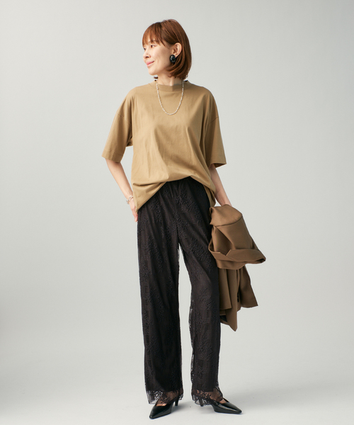 SLOANE(スローン)の「《追加2》SLOANE スローン 別注Tシャツ(Tシャツ/カットソー・レディース・ネイビー/ベージュ系その他/グリーン/ブラック/ライトグレー/チャコールグレー/ホワイト・FREE)」の20枚目の写真