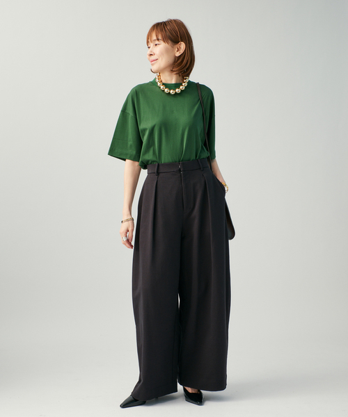 SLOANE(スローン)の「《追加2》SLOANE スローン 別注Tシャツ(Tシャツ/カットソー・レディース・ネイビー/ベージュ系その他/グリーン/ブラック/ライトグレー/チャコールグレー/ホワイト・FREE)」の22枚目の写真