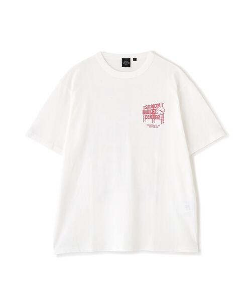 MANASTASH(マナスタッシュ)の「MANASTASH/マナスタッシュ/SALMON MARKET CENTER TEE(Tシャツ/カットソー・メンズ・ブラック/ホワイト・X-LARGE/LARGE/MEDIUM/XX-LARGE)」の1枚目の写真