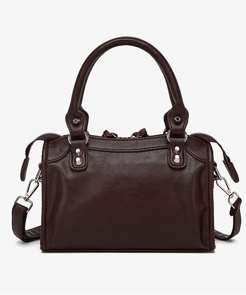 LA VORAGINE(ラ ヴォラジネ)の「レトロバイカーハンドバッグ 2 カラー 2WAY スタッズ(ハンドバッグ・レディース・Black/C・FREE)」の15枚目の写真