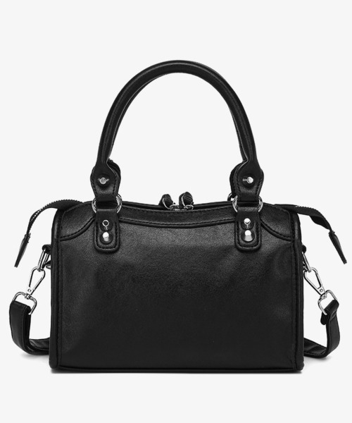 LA VORAGINE(ラ ヴォラジネ)の「レトロバイカーハンドバッグ 2 カラー 2WAY スタッズ(ハンドバッグ・レディース・Black/C・FREE)」の19枚目の写真