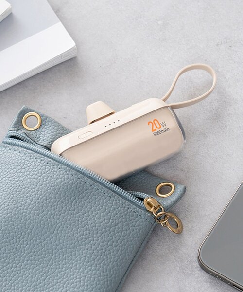 BIRTHDAY BAR(バースデイバー)の「USB急速充電モバイルバッテリーUSB PD(パワーデリバリー)対応 20W(スマホグッズ・レディース・ベージュ・0)」の8枚目の写真