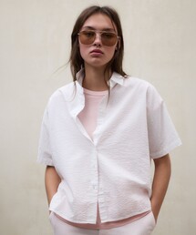 MELANIA サッカー シャツ / MELANIA SEERSUCKER SHIRT WOMAN
