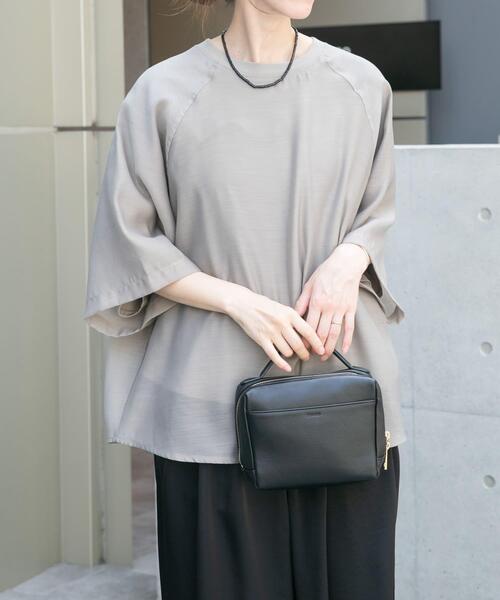 ITEMS URBANRESEARCH(アイテムズ アーバンリサーチ)の「オーガンジーレイヤードTシャツ(Tシャツ/カットソー・レディース・ベージュ/グレー/ホワイト・FREE)」の13枚目の写真