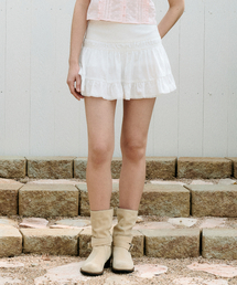 ROLAROLA | DOUBLE LACE MINI SKIRT WHITE(スカート)