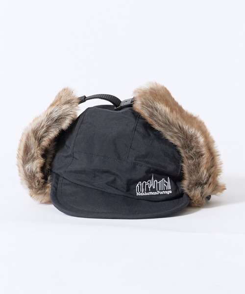 Manhattan Portage(マンハッタンポーテージ)の「Manhattan Portage / マンハッタンポーテージ TRAPPER CAP ジェット トラッパーキャップ ブランドロゴ アウトドア デイリー メンズ 2026年秋冬 秋物(キャップ・メンズ・ブラック/キャメル・FREE)」の9枚目の写真