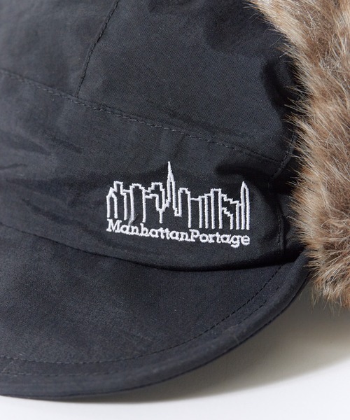 Manhattan Portage(マンハッタンポーテージ)の「Manhattan Portage / マンハッタンポーテージ TRAPPER CAP ジェット トラッパーキャップ ブランドロゴ アウトドア デイリー メンズ 2026年秋冬 秋物(キャップ・メンズ・ブラック/キャメル・FREE)」の14枚目の写真