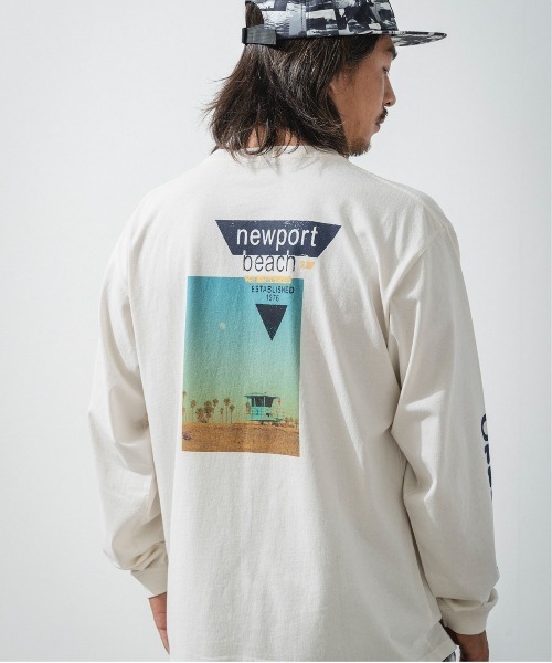 OFFSHORE(オフショア)の「CALIFORNIA PHOTO L/S TEE(Tシャツ/カットソー・メンズ・ホワイト/チャコールグレー・XL/L/M/S)」の1枚目の写真