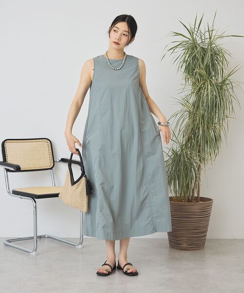 AMERICAN HOLIC（アメリカンホリック）の「【2点セット】ナイロンAラインワンピース+キャミソール（ワンピース・レディース・カーキ系1/チャコールグレー・L/M）」の10枚目の写真