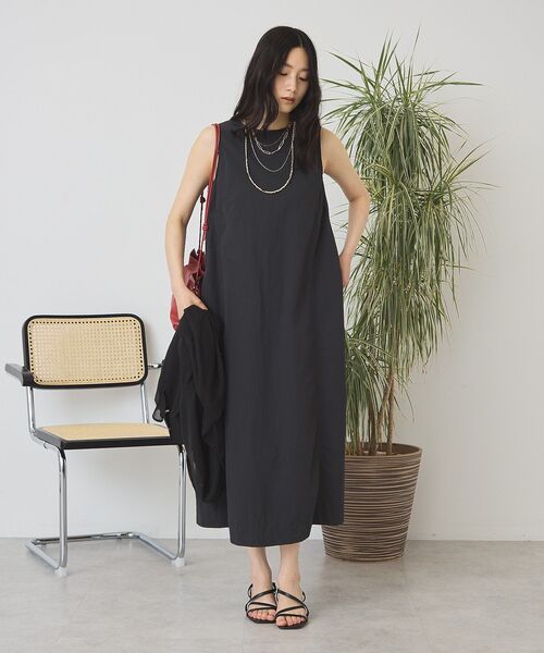 AMERICAN HOLIC（アメリカンホリック）の「【2点セット】ナイロンAラインワンピース+キャミソール（ワンピース・レディース・カーキ系1/チャコールグレー・L/M）」の22枚目の写真