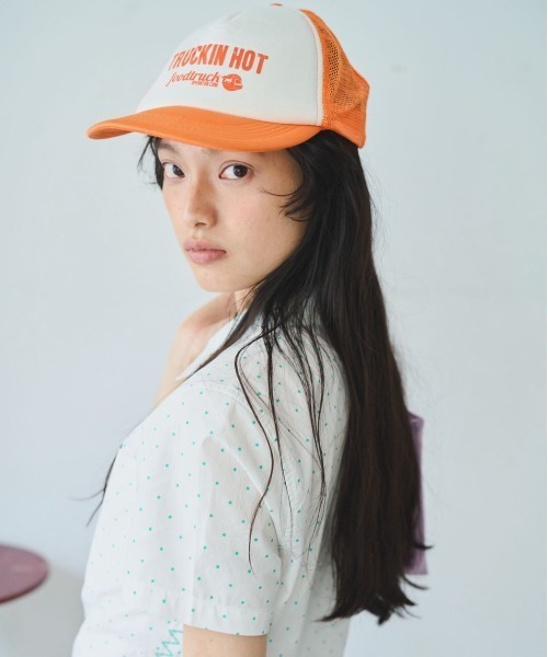 common gull products.（コモンガルプロダクツ）の「白昼の眠気にドットタイトシャツ（シャツ/ブラウス・レディース・アイボリー/ホワイト系/レッド系・SMALL/MEDIUM/LARGE）」の8枚目の写真