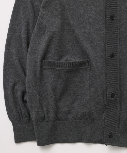 UNFOLLOW(アンフォロー)の「【FOLL / フォル】italy spinning giza cotton knit shirt(ニット/セーター・メンズ・グレー・3/2)」の2枚目の写真