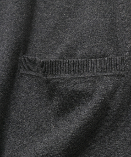 UNFOLLOW(アンフォロー)の「【FOLL / フォル】italy spinning giza cotton knit shirt(ニット/セーター・メンズ・グレー・3/2)」の4枚目の写真