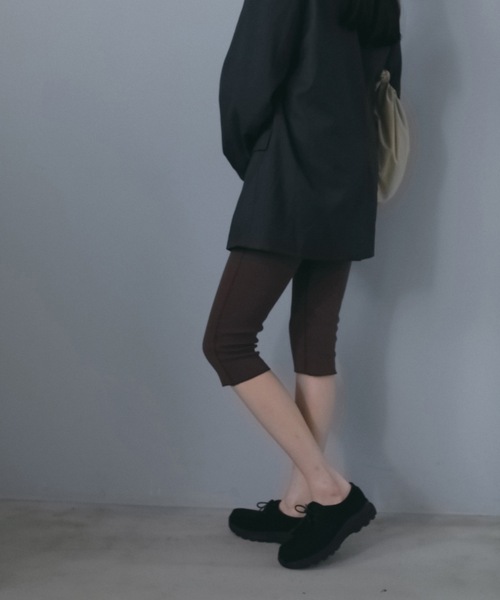 anuke（アンヌーク）の「Thermal Half Leggings（その他パンツ・レディース・ブラウン/グレー・38inch/36inch）」の4枚目の写真