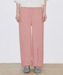 Ruffle Easy Pants (Dusty Pink)
