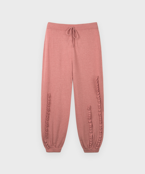 SINOON（シヌーン）の「Ruffle Easy Pants (Dusty Pink)（その他パンツ・レディース・ピンク系その他・FREE）」の4枚目の写真