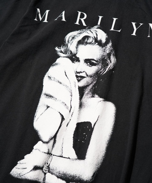 THRIFTY LOOK(スリフティールック)の「THRIFTY LOOK / THRIFTY "MARILYN MONROE" TEE(Tシャツ/カットソー・メンズ・ブラック系その他/ブラック系その他2/ブラック・X-LARGE/LARGE/MEDIUM)」の11枚目の写真