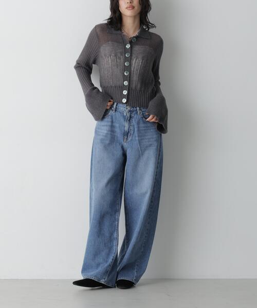 NEEDBY heritage(ニードバイヘリテージ)の「NEEDBY heritage/MILEY(デニムパンツ・レディース・ライトブルー/ダークブルー・23/24/25)」の2枚目の写真