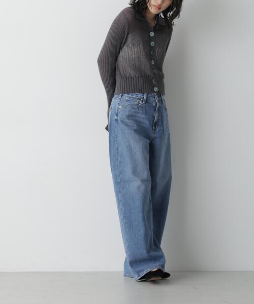 NEEDBY heritage(ニードバイヘリテージ)の「NEEDBY heritage/MILEY(デニムパンツ・レディース・ライトブルー/ダークブルー・23/24/25)」の13枚目の写真