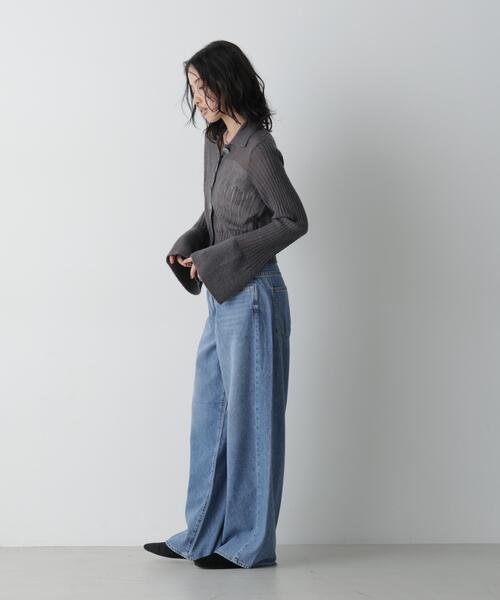 NEEDBY heritage(ニードバイヘリテージ)の「NEEDBY heritage/MILEY(デニムパンツ・レディース・ライトブルー/ダークブルー・23/24/25)」の14枚目の写真