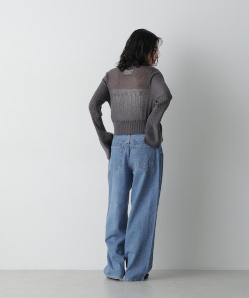 NEEDBY heritage(ニードバイヘリテージ)の「NEEDBY heritage/MILEY(デニムパンツ・レディース・ライトブルー/ダークブルー・23/24/25)」の15枚目の写真