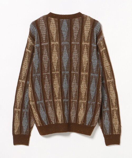 BEAMS HEART(ビームスハート)の「レトロ ジャカード Vネックカーディガン(ニット/セーター・メンズ・ブラック/ブラウン・SMALL/MEDIUM/LARGE)」の10枚目の写真