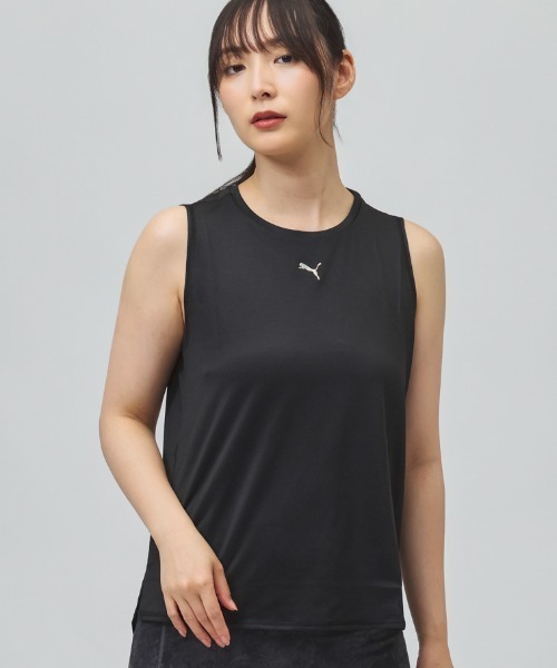 PUMA（プーマ）の「プーマ PUMA STUDIO TANK（タンクトップ・レディース・ベージュ/ブラック・L/M）」の2枚目の写真