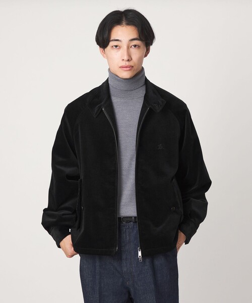 BARACUTA(バラクータ)の「【別注】<BARACUTA>GLR ベロア コーデュロイ G4 ドライバーズジャケット ブルゾン(ブルゾン・メンズ・ダークグレー/ブラック・L/M)」の1枚目の写真