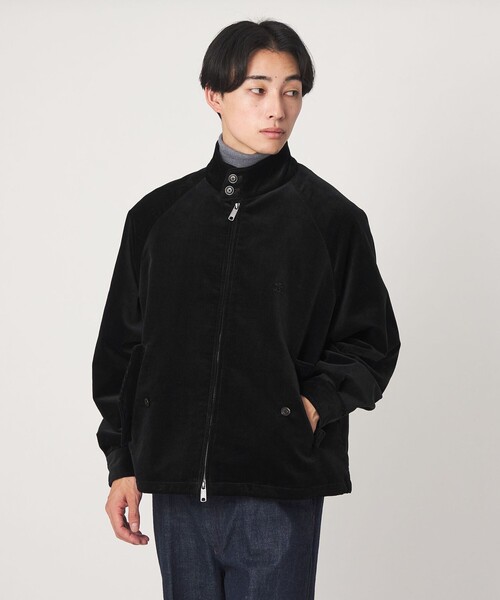 BARACUTA(バラクータ)の「【別注】<BARACUTA>GLR ベロア コーデュロイ G4 ドライバーズジャケット ブルゾン(ブルゾン・メンズ・ダークグレー/ブラック・L/M)」の5枚目の写真