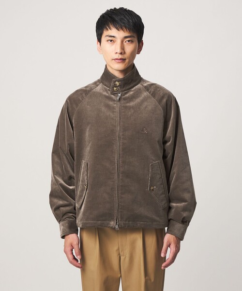 BARACUTA(バラクータ)の「【別注】<BARACUTA>GLR ベロア コーデュロイ G4 ドライバーズジャケット ブルゾン(ブルゾン・メンズ・ダークグレー/ブラック・L/M)」の9枚目の写真