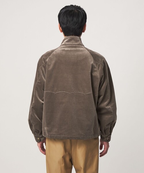 BARACUTA(バラクータ)の「【別注】<BARACUTA>GLR ベロア コーデュロイ G4 ドライバーズジャケット ブルゾン(ブルゾン・メンズ・ダークグレー/ブラック・L/M)」の11枚目の写真