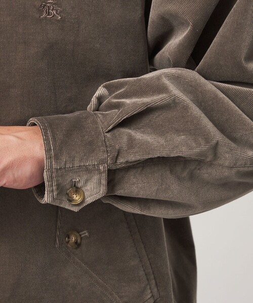 BARACUTA(バラクータ)の「【別注】<BARACUTA>GLR ベロア コーデュロイ G4 ドライバーズジャケット ブルゾン(ブルゾン・メンズ・ダークグレー/ブラック・L/M)」の13枚目の写真