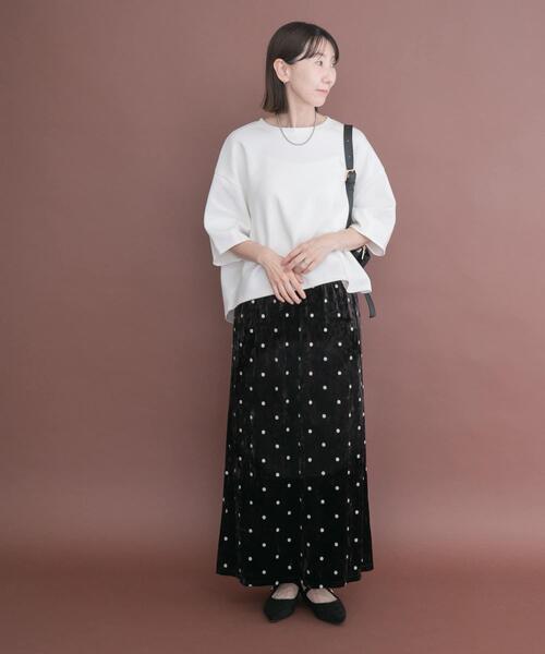 ITEMS URBANRESEARCH(アイテムズ アーバンリサーチ)の「ダンボールコクーンプルオーバー(Tシャツ/カットソー・レディース・ホワイト/ネイビー/グレー・FREE)」の8枚目の写真