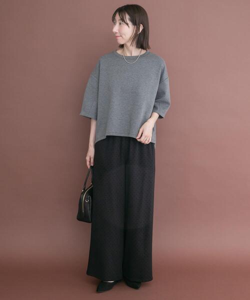 ITEMS URBANRESEARCH(アイテムズ アーバンリサーチ)の「ダンボールコクーンプルオーバー(Tシャツ/カットソー・レディース・ホワイト/ネイビー/グレー・FREE)」の17枚目の写真