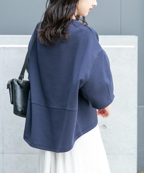 ITEMS URBANRESEARCH(アイテムズ アーバンリサーチ)の「ダンボールコクーンプルオーバー(Tシャツ/カットソー・レディース・ホワイト/ネイビー/グレー・FREE)」の11枚目の写真