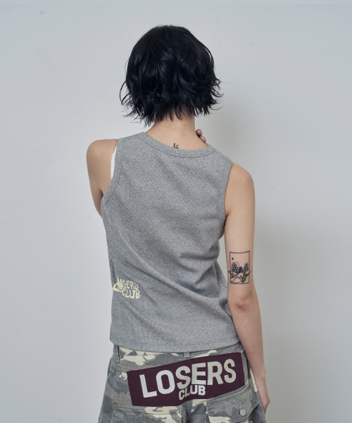 LOSERS CLUB(ルーザーズクラブ)の「スターロゴスリーブレスグレー(Tシャツ/カットソー・メンズ・その他・OS)」の7枚目の写真