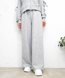 ラメストーンロゴパンツ