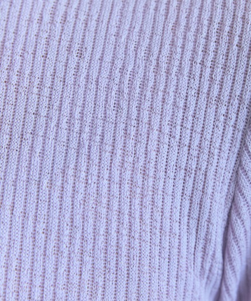 marun(マルン)の「<大きいサイズ>裾レース使いカットソートップス marun(Tシャツ/カットソー・レディース・ブラウン/ラベンダー・L/4L/3L/LL/5L)」の12枚目の写真