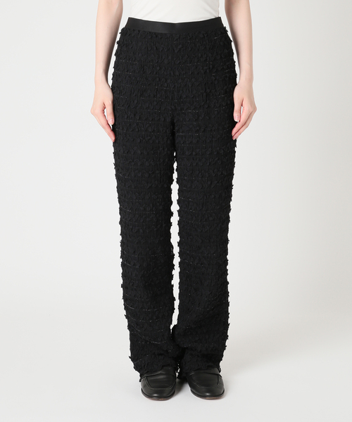 CITYSHOP(シティーショップ)の「FRILL EASY パンツ(その他パンツ・レディース・ブラック/アイボリー・38/36)」の6枚目の写真