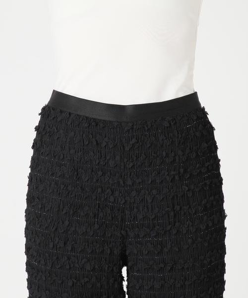 CITYSHOP(シティーショップ)の「FRILL EASY パンツ(その他パンツ・レディース・ブラック/アイボリー・38/36)」の11枚目の写真