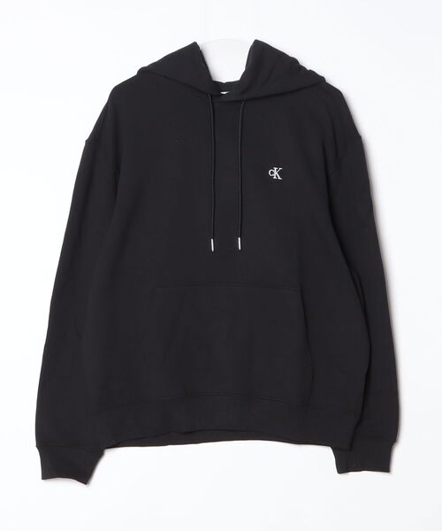 Calvin Klein Jeans(カルヴァンクラインジーンズ)の「Calvin Klein Jeans カルバンクラインジーンズ LS EU 350TERRY MONOGRAMHOODIE モノグラムロゴプリント プルパーカー(パーカー・メンズ・ブラック・XL/M/L)」の1枚目の写真