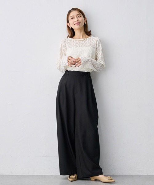 anyfee(エニフィー)の「【anyfee/大きいサイズ】ストレッチレースクルーネックインナーT(Tシャツ/カットソー・レディース・アイボリー・4L)」の19枚目の写真