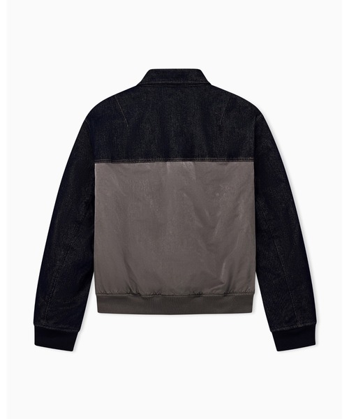 ARMANI EXCHANGE(アルマーニエクスチェンジ)の「【A|X アルマーニ エクスチェンジ】ライトパファー デニムジャケット(デニムジャケット・メンズ・グレイッシュベージュ・X-SMALL/X-LARGE/SMALL/MEDIUM/LARGE)」の3枚目の写真