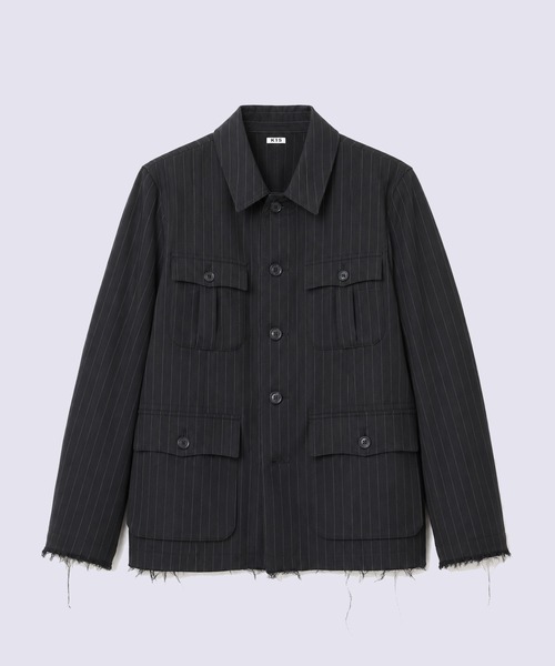 KHOKI（コッキ）の「【KHOKI】Bonded wool jacket（その他アウター・メンズ・ブラック/ネイビー・2/3）」の2枚目の写真