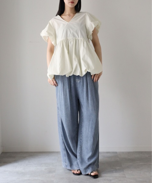 model：164cm. 着用サイズ：FREE