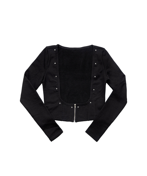 REPIVV(レピヴ)の「Mini Star Cardigan (Black)(Tシャツ/カットソー・レディース・その他・FREE)」の2枚目の写真